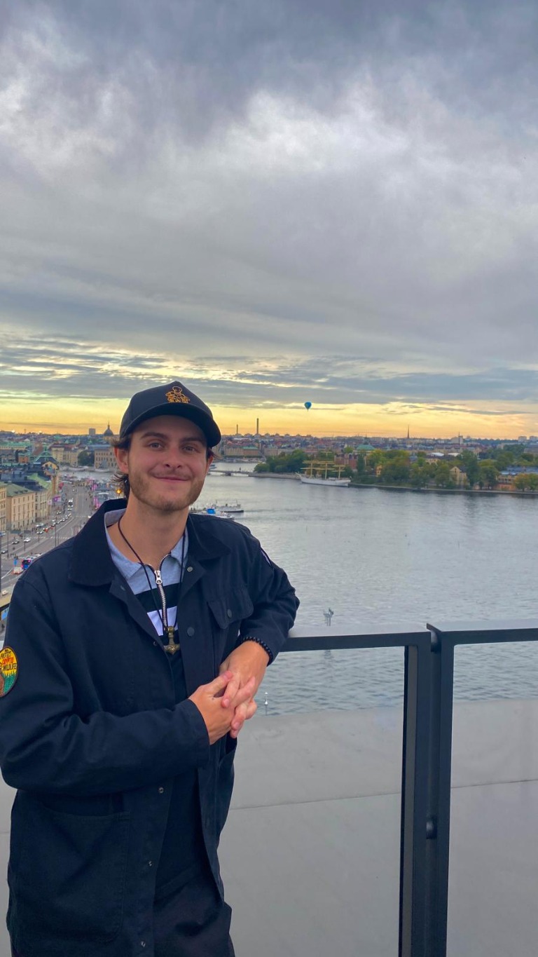 Connor Kellock in Stockholm, Sweden